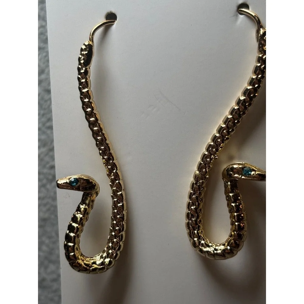 #19. Gold-tone Snake earrings